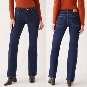 Frank And Oak The Joan Mid Rise Womens Bootcut Fit Jeans Size 27